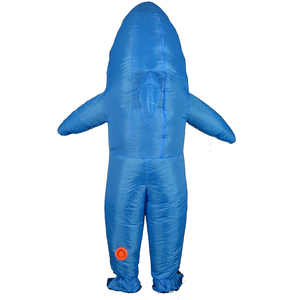 <span class=keywords><strong>Disfraz</strong></span> de Mascota de tiburón azul inflable divertido cuerpo completo adulto Unisex Animal <span class=keywords><strong>Sonic</strong></span> disfraces para niños disfraces de 6 años dragón dorado - Product Image 2