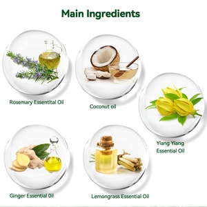 Huile de gingembre biologique pour la croissance des cheveux, réparation nourrissante, croissance rapide des cheveux, anti-pelliculaire, prévention de la perte de cheveux avec des ingrédients à base de plantes - Product Image 6