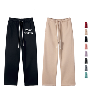 TKAN320 Fabricant personnalisation Pantalon de survêtement à jambes larges pour femmes Pantalon de survêtement en cachemire pour femmes - Product Image 1