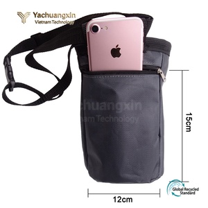 Bolsa para el cuello negra ajustable de 120cm con correa para senderismo al aire libre, bolsa de almacenamiento para acampar, tela Oxford, impermeable, para todas las estaciones, 1 unidad - Product Image 3