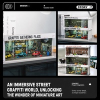 Garage de présentation de voitures miniatures 1:64 à emplacement unique avec éclairage pour les programmes de vente en gros et de réapprovisionnement