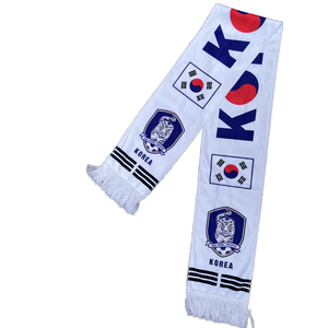 Supporto diretto in fabbrica <span class=keywords><strong>sciarpa</strong></span> lavorata a maglia Unisex popolare squadra di calcio fan colorati lane in poliestere basso scialli tradizionali - Product Image 3