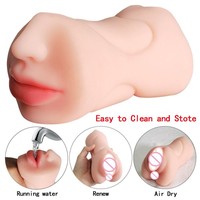 Juguetes Sexuales para Hombres, Masturbador Manual de TPE, Copa Masturbadora con Vagina Realista, Juguetes para Adultos