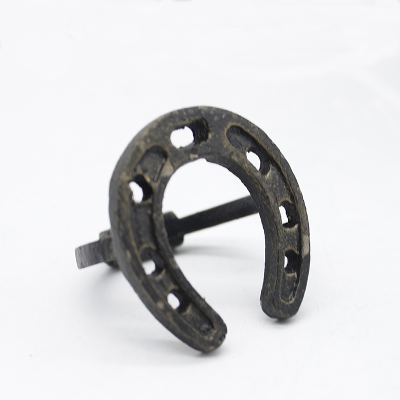 Декоративное металлическое кольцо для салфеток в форме подковы, винтажное чугунное настольное украшение, античный цвет, заводская цена