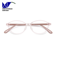 Monture de lunettes pour enfants taille 48-16-140, ultra-légère et flexible en TR90, avec branches en silicone liquide, respectueuse de la peau et sûre