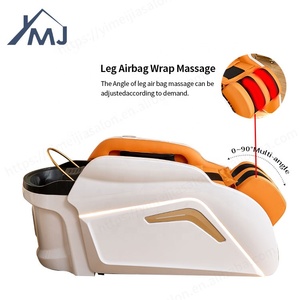 Muebles de salón de belleza multifunción, cabezal de lavado de pelo, <span class=keywords><strong>Spa</strong></span>, cama de champú de masaje eléctrica reclinable - Product Image 5
