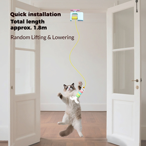 Jouet interactif pour chat : Yoyo télescopique intelligent à suspendre à la porte, petit jouet électrique auto-amusant pour chat - Product Image 2