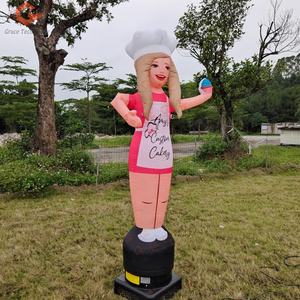 Publicité extérieure personnalisée Air serveur ballon <span class=keywords><strong>gonflable</strong></span> agitant la main femmes <span class=keywords><strong>Skydancer</strong></span> pour la Promotion - Product Image 1
