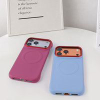 Coque personnalisable magnétique sans cadre en PC texturé et TPU, nouvelles couleurs, très vendue pour iPhone 17 Pro Max 16 15 14