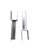 Équerre en Z Q235B HDG, fabrication OEM de tôles d'acier par pliage, découpe et perçage pour connexion de murs-rideaux