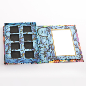 Phổ biến tùy chỉnh giấy rỗng Eyeshadow palettes bao bì trang điểm tông Pallet với gương - Product Image 4