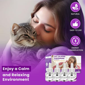 Grosir OEM Feline Calming Pheromones 4 kemasan isi ulang kecemasan pereda Stress kucing dengan sertifikasi - Product Image 5