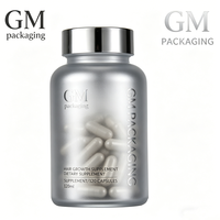 Flacon en verre électroplaqué de luxe, 120 ml, 150 ml, contenants pour pilules, pour l'emballage de produits nutritionnels et de compléments alimentaires haut de gamme