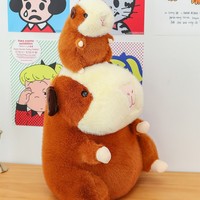 Nouvelle Peluche Capybara Populaire sur Internet, en Flanelle et Coton PP, Mignonne Poupée en Tissu, Coussin, Cadeau Unisexe pour Enfants