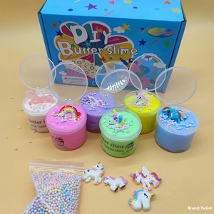 Kit de slime crème glacée, deux couleurs mélangées, colle mousse, boue de coton, jouet DIY, fournitures de colle non toxique pour enfants, filles et garçons, 70ML - Product Image 2