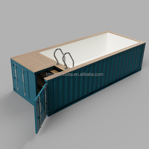 <span class=keywords><strong>Piscina</strong></span> Infinita de Acero Inoxidable de Lujo <span class=keywords><strong>con</strong></span> Chorro de Agua y Luces LED RGB Controladas por Aplicación en un Elegante Contenedor - Product Image 5