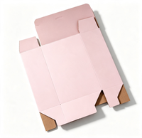 Boîtes d'emballage pliantes en papier kraft recyclé avec logo personnalisé, à extrémité repliée, pour produits ménagers