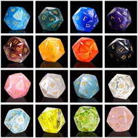 Offre Spéciale – Dés Mystères Faits Main 16 mm – Dés Polyédriques Œil de Chat Aléatoires – Sets de Dés D&D – Dragons & Derniers Royaumes – Set de Dés D20 pour RPG