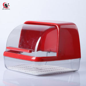 Support de cuisine multifonctionnel, boîte de rangement anti-poussière pour bouteilles de lait en plastique avec couvercle rectangle - Product Image 3