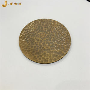 Feuille décorative en acier inoxydable de couleur et de taille personnalisées, feuille en acier inoxydable martelée à la main en laiton - Product Image 5