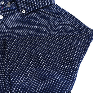 <span class=keywords><strong>Camicia</strong></span> da uomo Casual in cotone <span class=keywords><strong>Seersucker</strong></span> con stampa a punto manica corta traspirante e morbida taglia XL ODM fornitura - Product Image 5