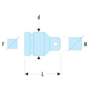 Facom-NG.232A 1 1/2 ''ถึง2 1/2'' impact Coupler-EAN ซ็อกเก็ต3148516583987และอุปกรณ์เสริม - Product Image 2