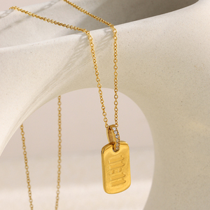 Collar con Colgante de Número de Ángel 11:11 de Dreamshow 2026, Regalo para el Día de San Valentín, Chapado en Oro de 18k, Acero Inoxidable, Joyería de Moda - Product Image 3