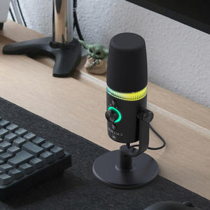 Microphone dynamique filaire USB XLR intégré Windfoam pour l'enregistrement musical en <span class=keywords><strong>studio</strong></span>, la transmission en direct, portable avec amortisseur de chocs - Product Image 2