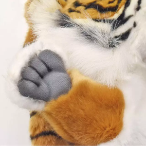 Peluche de Tigre, Marioneta de Mano, Juguete de Mascota, Regalo de <span class=keywords><strong>Cumpleaños</strong></span> para Niños, Personalizable, Juguete de Peluche Suave - Product Image 4