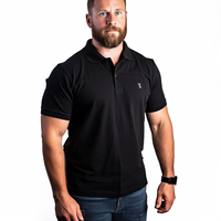 Logo de broderie en tissu piqué 100% coton de haute qualité personnalisé ajusté polos pour hommes unis avec le logo de votre propre marque