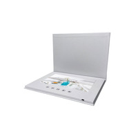 Vente flash : brochure vidéo avec écran LCD de 7 pouces, couverture rigide, carte de vœux blanche, affichage de souhaits