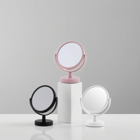 Miroir cosmétique portable mignon à double face avec cadre métallique, mini miroir de voyage avec grossissement pour femmes et adolescentes, cadeau, fabrication OEM