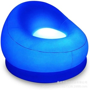 Inflatable Sofa Led Light Up Outdoor Single Chair White 0.25mm Thickness Poolside Use - Product Image 4