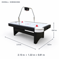 Table de hockey sur air professionnelle de 7 pieds pour salle de jeux intérieure, modèle de luxe grand format en bois et métal personnalisable, électronique 2656