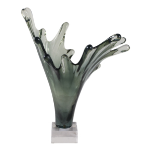 Scultura moderna ispirata alle onde, statua decorativa per casa, ufficio, bagno, pezzo d'arte d'accento. - Product Image 4