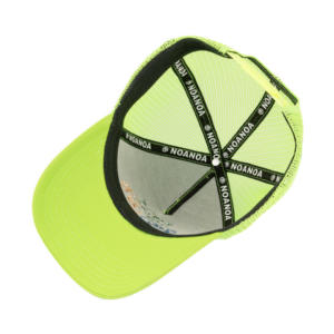 Gorra Trucker de Malla de 5 Paneles de Perfil Alto con Bordado Plano Personalizado de Algodón TCAP China - Product Image 4