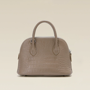 Sac à main en cuir véritable pour femme, grande capacité, motif crocodile, en cuir de vachette première couche, vente en gros - Product Image 5