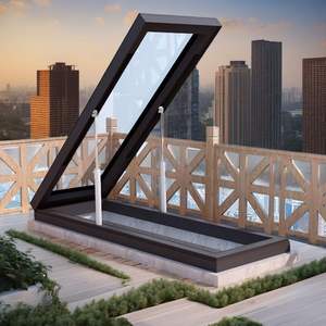 현대 슬라이딩 채광창 두꺼운 알루미늄 합금 경 사진 지붕 방 sunroom 다락방 지하실 지붕 창 조명 - Product Image 6