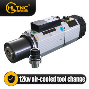 Husillo GDL70-24Z/12.0 380V 800HZ 24000RPM 12KW HQD ATC con Componentes Centrales del Motor para CNC Refrigerado por Aire - Product Image 5