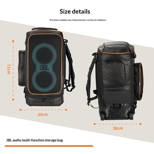 Bolsa de Almacenamiento para Altavoz <span class=keywords><strong>Boombox</strong></span> 320, Funda Protectora a Prueba de Golpes para Altavoz de Exterior, Organizador Electrónico - Product Image 4