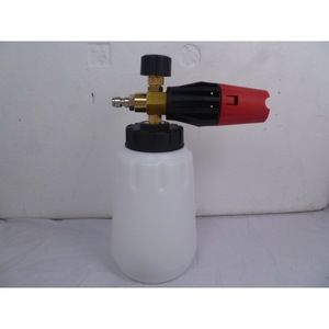High Pressure Car Washer Foam Bottle <b>Cleaner</b> Large Mouth Metal <b>Spray</b> Gun Head Set Manual Operation White Color - Product Image 1