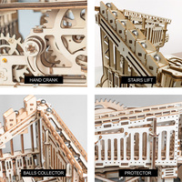 Robotime Rokr DIY Assembler Jouets Bois Artisanat LG502 Marble Run 3D Puzzles en Bois pour Dropshipping