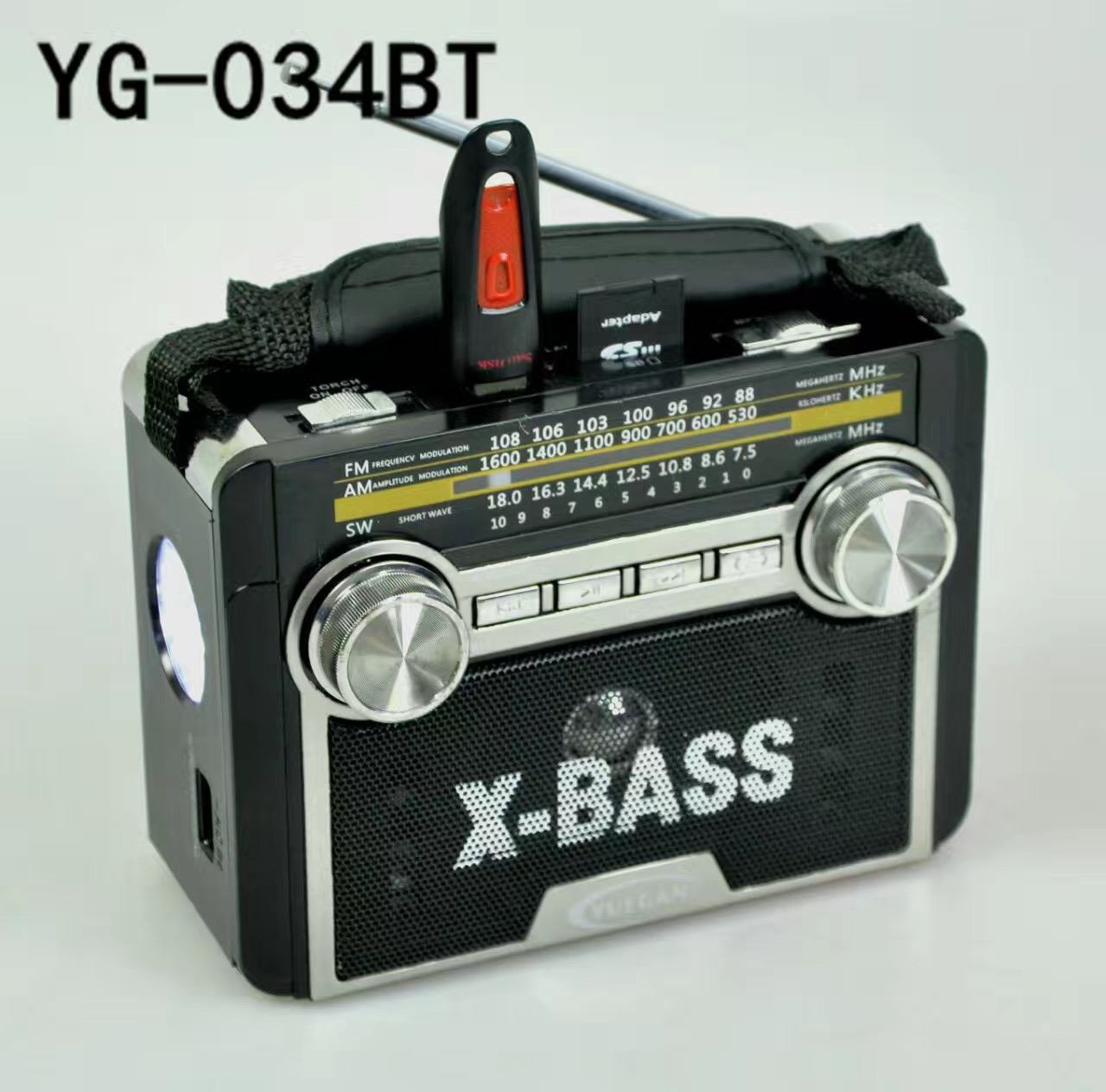 YUEGAN YG034BT Portable FM/AM/SW Radio with Wireless Internet