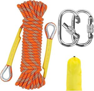 Cuerda de Escalada de Nailon Wokedo, Alta Resistencia, Resistente al Desgaste, Cuerda Estática/Dinámica para 1-2 Personas, 9m de Longitud, para Montañismo al Aire Libre - Product Image 1