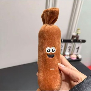Dog Chew <b>Toy</b> Squeaky Plush Sausage 4-Section Simulated Squeeze to Sound Interactive Boredom Buster for Medium Pet Dog Chew <b>Toy</b> - Product Image 5
