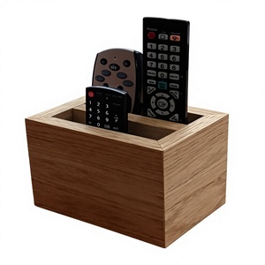 Solid Wood 5-Layer Modern Remote <b>Control</b> <b>Holder</b> Organizer for Sofa Side Table - Product Image 1