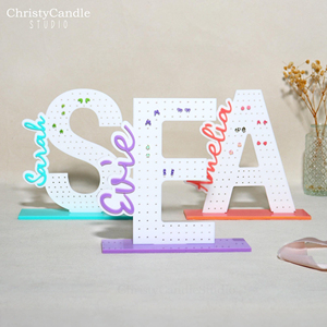 Venta al por Mayor de Fábrica: Soporte de Acrílico Ecológico Personalizado para Pendientes, Exhibidor de <span class=keywords><strong>Joyas</strong></span> de Fácil Montaje, Regalos Personalizados con Nombre - Product Image 6