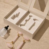 Coffret cadeau d'huiles essentielles pour massage Lionwrapack, coffret bien-être pour hôtel, emballage avec fenêtre, style livre magnétique cosmétique