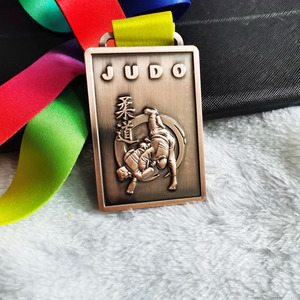 Vente en gros de médailles de taekwondo en métal de judo japonais personnalisées Trophées de compétition de jujitsu de jiu jitsu de karaté - Product Image 6