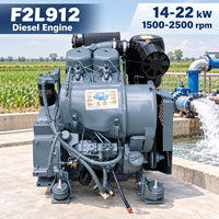 Mesin Diesel Deutz F2L912 Berpendingin Udara 2 Silinder 4 Langkah Motor Industri untuk Generator Set Pompa Irigasi Pertanian